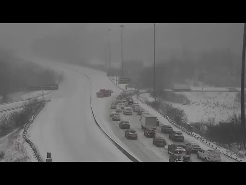 TIMELAPSE: Toronto snowstorm shuts down DVP