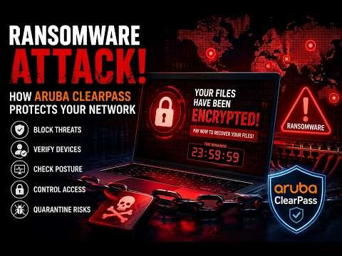 How Aruba ClearPass Protects Against Ransomware Attacks | Network Security Explained