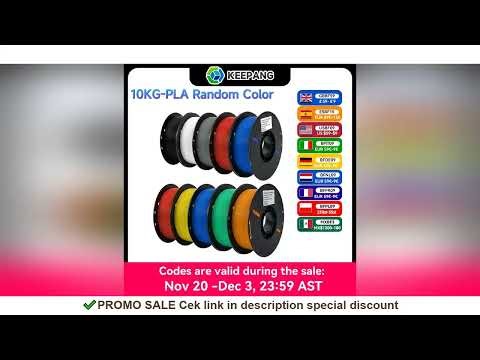 10KG PLA PETG Filament for 3D Printer Filament 1KG/Roll 1.75MM Plastic Filaments Line Up Neatly Prin