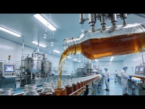 Inside a Modern Syrup Factory: From Liquid Formulation to Bottled Medicine (Full Process)