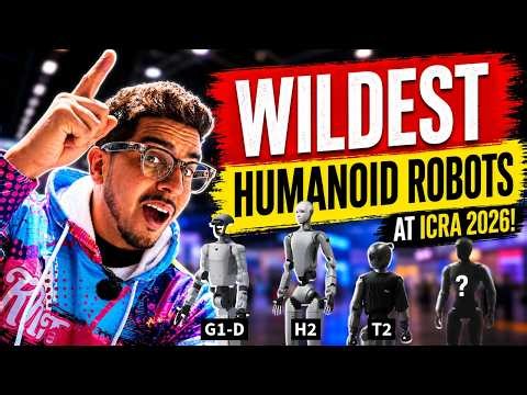 🤖 WILDEST Humanoid Robots at ICRA 2026! (Unitree H1, G1-D, Booster T2 & More)