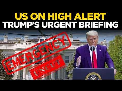 Trump LIVE: US On High Alert? Trump Issues Urgent Warning | Trump's Emergency Announcement LIVE