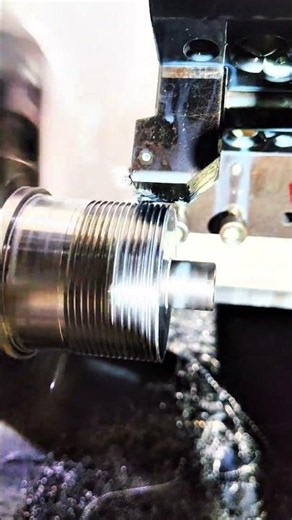 🤩🥰Punch threading programming CNC turning work ##programming #machine #cncmachine #cncprograming