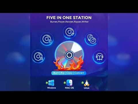 Review: External DVD Drive USB 3.0 Type-C Portable CD DVD Player for Laptop +/-RW Disk Drive C...