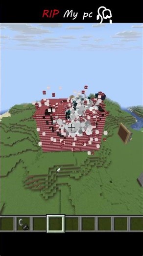 i crashed my pc with too many tnt in minecraft #minecraft