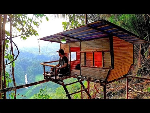 2 Days SOLO Bushcraft CATCH COOK at My Survival Shelter | Wildness Builder