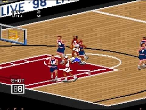 NBA Live '98 - Super Nintendo - Start Up - Opening - Title Screen - SNES