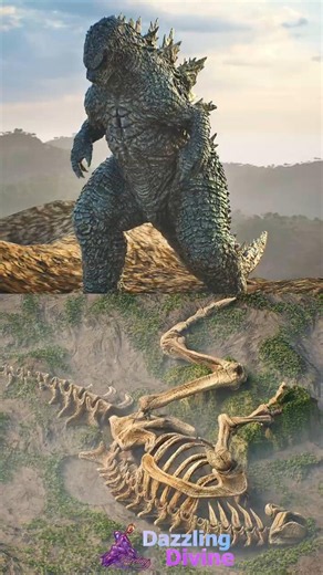 Supermassive Skeleton Makes Godzilla Look Tiny #shorts #godzilla