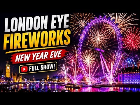 LONDON EYE FIREWORKS 🎆 | FULL NEW YEAR’S EVE SHOW 4K