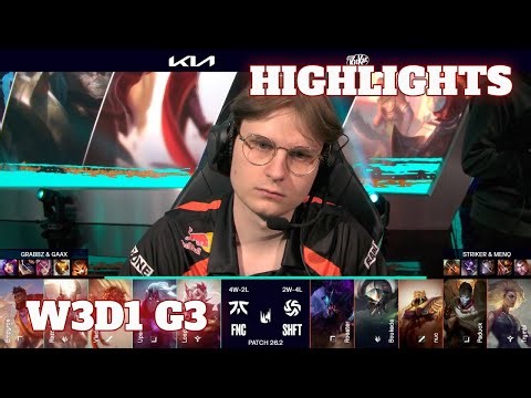 FNC vs SHFT - Highlights | Week 3 Day 1 LEC Versus 2026 | Fnatic vs Shifters W3D1