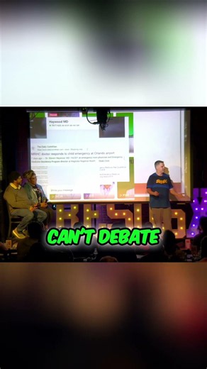 Rich Byrne, MD (@positronisomer911) from ResusX:2026 flexes his high school debate skills. #shorts