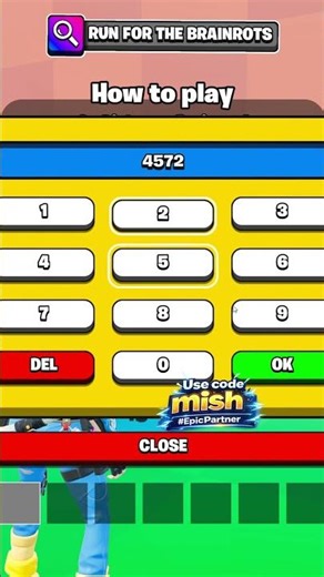 FORTNITE RUN FOR THE BRAINROTS TYCOON Secrets Code | FIND SECRET CODES #shorts