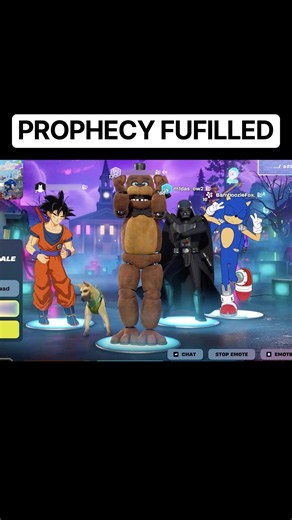 Fortnite finally fulfilled the prophecy 😭 #fnaf #fortnite #sonic #gaming