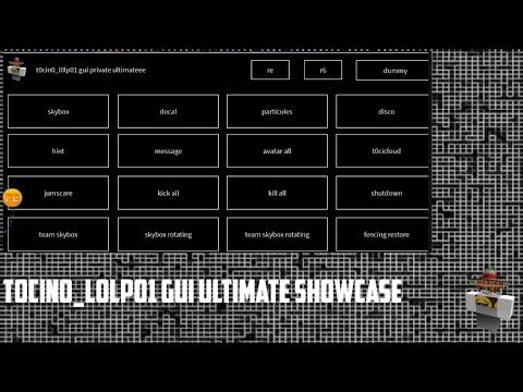 Roblox Exploiting | t0cin0_lolp01 Gui Ultimate Showcase | Require in description