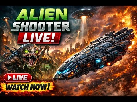 ALIEN SHOOTER LIVE 🚀 | Spaceship vs Aliens 👽🔥