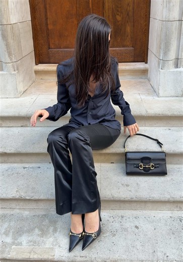 New favourite black bag @Gucci Horsebit Ristretto bag🖤 AD | gucci horsebit bag