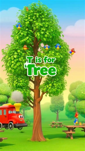 Letter “T” Kids Song – T for Tiger, Tree, Train, Tomato #KidsSongs #LearnABC #LetterT #NurseryRhymes