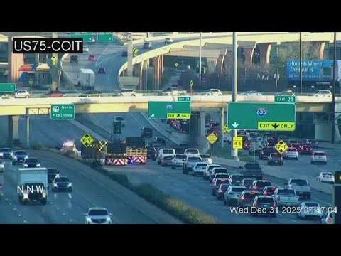 Traffic Alert: U.S. 75 remains shut down for several hours on Wednesday morning