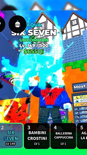 GUESS MAX LEVEL BRAINROTS in Kick a Lucky Block... 💀#shorts #roblox