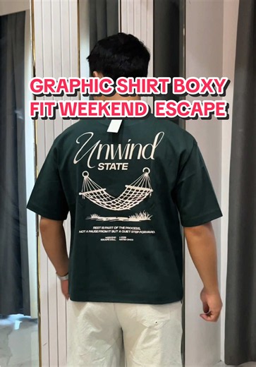 Boxy Fit Graphic Shirt — Weekend Escape Collection