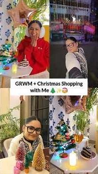GRWM + What I ATE on Christmas 🎅✨️🎄 #christmasgrwm #whatieatonchristmas #christmasshopping #trending