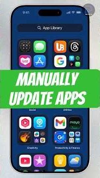 Manually Update Apps on iPhone 17 Series