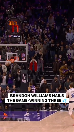 Brandon Williams drills the CLUTCH triple that proves to be the game winner with 33 seconds remaining! 🚨 | NBA