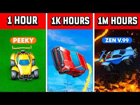 1 hour vs 1,000 hours vs 1,000,000 hours (Rocket League)
