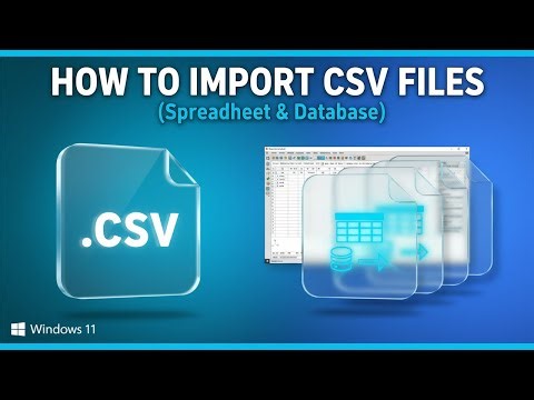 How to Import CSV Files (Microsoft Excel)