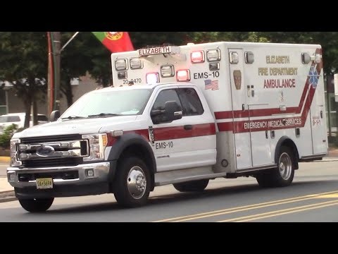 Elizabeth Fire Department EMS-10 Responding 6-6-25