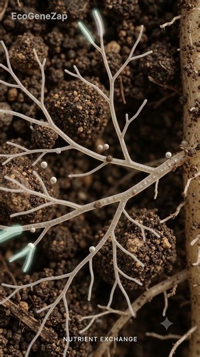 The Hidden Fungal Network Around Roots 🍄🌱 | Mycorrhiza Explained #sustainability