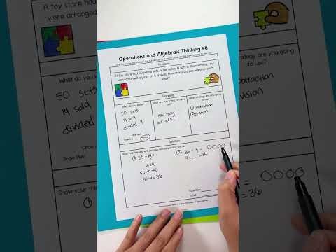 2 Step Story Problem Walkthrough Subtraction, Multiplication, Division 3rd Grade Math Word Problems