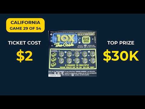 10X The Cash - $2 California Lottery Scratcher - Game 1719 - Episode 29 of 54