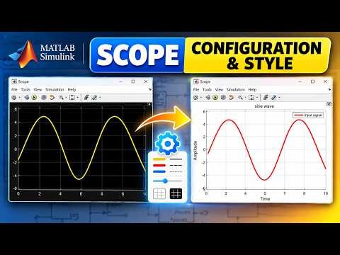 Simulink Scope Configuration & Style Settings | Change Background, Line Color & Display | MATLAB