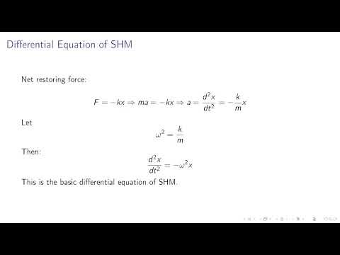 Oscillations L1 Periodic Motion, SHM Definition & Equation, Spring–Mass Model CBSE & JEE