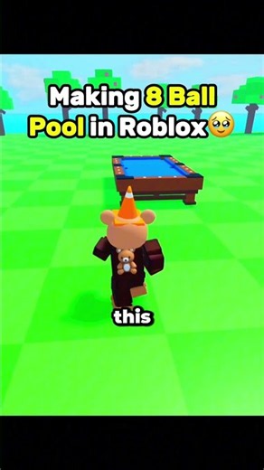 Making 8 BALL POOL with AI in Roblox Studio (ROBLOX GAMES) #roblox #robloxdev
