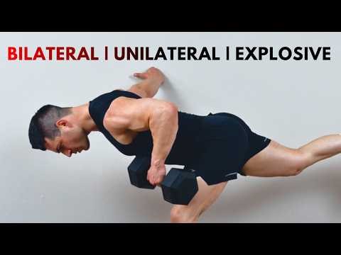 Bilateral → Unilateral → Explosive | 30-Min Controlled Full Body Dumbbell Workout