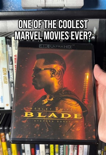 Blade (1998) has an incredible opening sequence, great action, and one of the coolest Marvel characters ever put on screen. #blademovie #blade #physicalmedia #moviecollection #4kbluray
