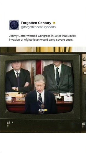 Jimmy Carter warned Congress in 1980 that Soviet invasion of Afghanistan would carry severe costs.