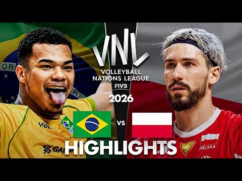Brazil 🇧🇷 vs Poland 🇵🇱 | Highlights | Men's VNL 2026