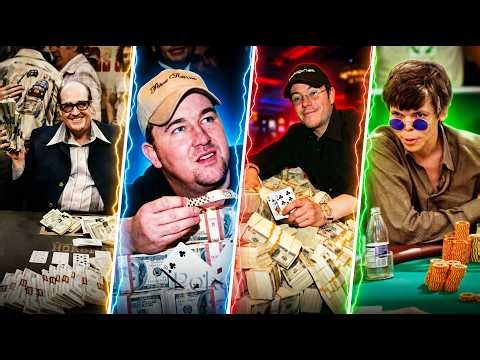 WORLD SERIES OF POKER HISTORY: Every Main Event Final Hand ft Brunson, Ungar, Moneymaker & Gold!