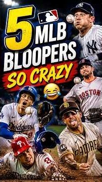 Top 5 MLB Bloopers So Crazy They Look Impossible ⚾️ #baseball #mlb