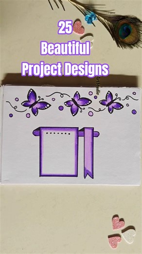 😲😍Don't Miss💕🫠20 Beautiful Border Designs🎉😍 Project Work Designs #viral #shorts