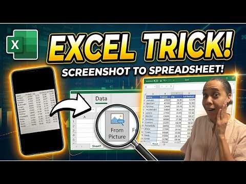Excel Can Turn a Picture into Data!? (Built-In Feature)