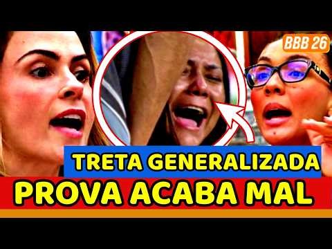 💥💣BBB26 CAOS! PROVA DO ANJO ACABA MAL e TRETA GENERALIZADA FOGE DO CONTROLE; AP x Max | RESUMO