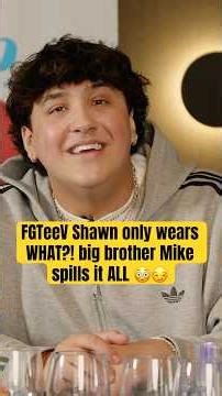FGTeeV Shawn only wears WHAT?! big brother Mike spills it ALL 😳😏 #fgteev #brother #family #funny