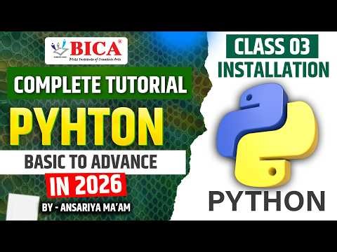 How to install PYTHON : complete process (Tutorial For beginners) - Python Programming Language