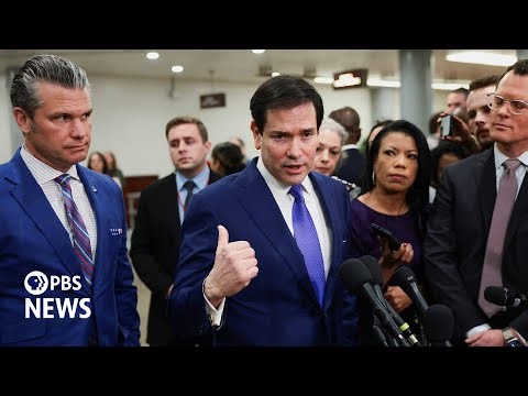 WATCH: Rubio, Hegseth speak amid Venezuela briefings, say buying Greenland always Trump’s intention