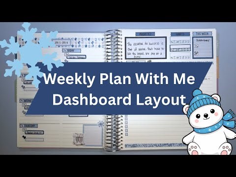Weekly Plan With Me | Erin Condren Dashboard Life Planner | Content Plan