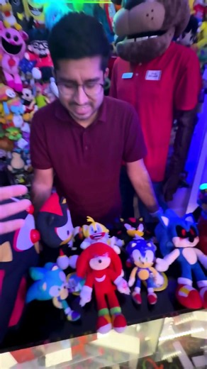 Win A Prize For All The Sonic Plushies #viral #arcade #sonic #shinsonic #plush